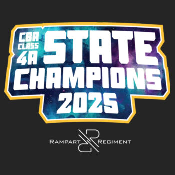 State Champions 2025 Black Crewneck Sweatshirt Design