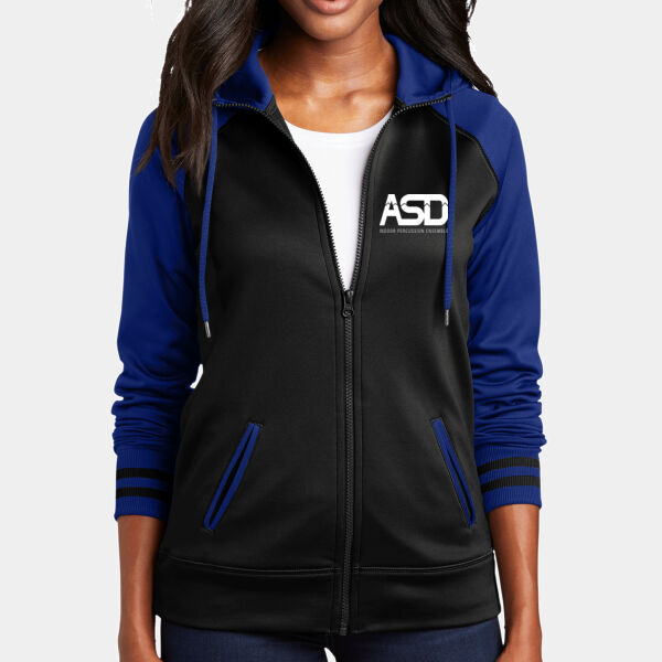 ASD - Women's Sport Wick ® Varsity Fleece Full Zip Hooded Jacket Thumbnail