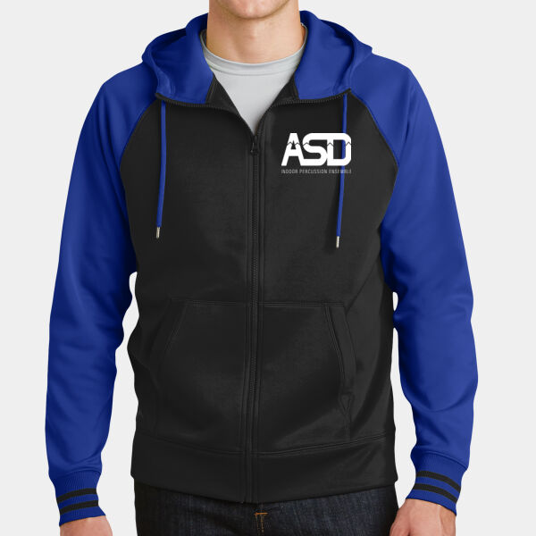 ASD - Sport Wick ® Varsity Fleece Full Zip Hooded Jacket Thumbnail