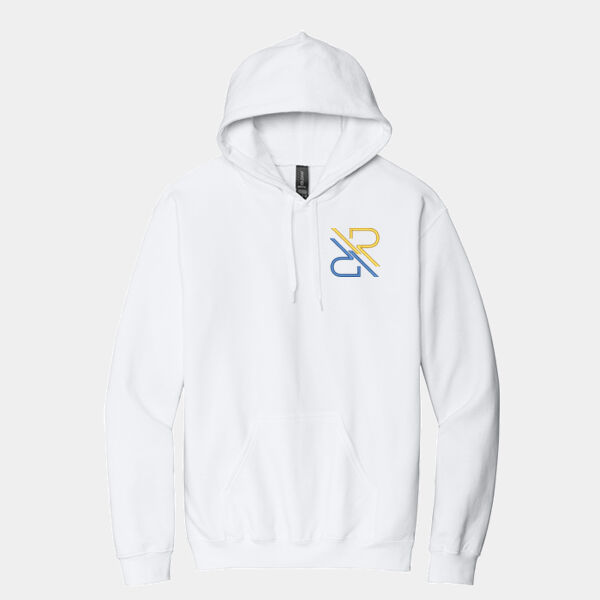 Regiment RR Embroidered White Hoodie Thumbnail
