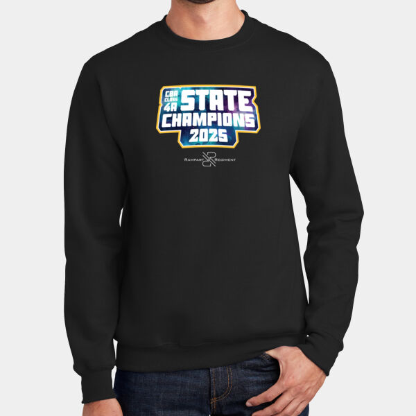 State Champions 2025 Black Crewneck Sweatshirt Thumbnail